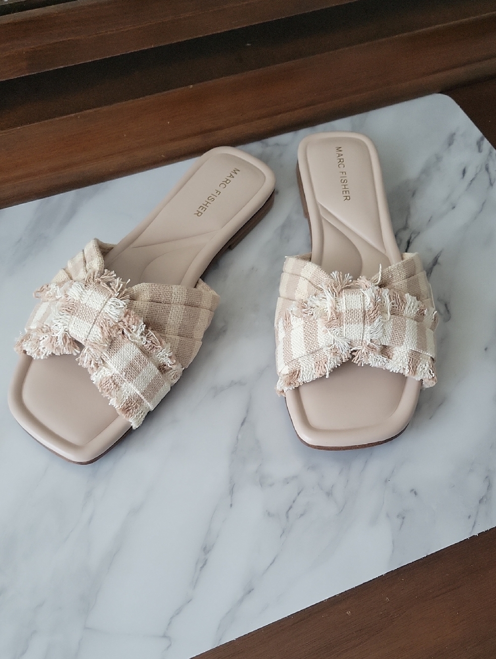 Marc Fisher Women's Orbit Sandal in Light Natural- Size 8M- New!